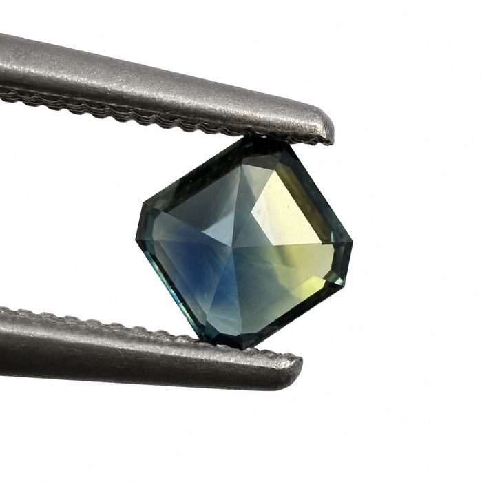 Australian Teal sapphire 0.42ct Aascher cut loose gemstone - Buy loose or customise