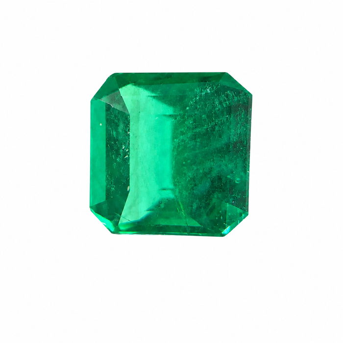 Emerald 0.97 carats Square emerald cut loose gemstone