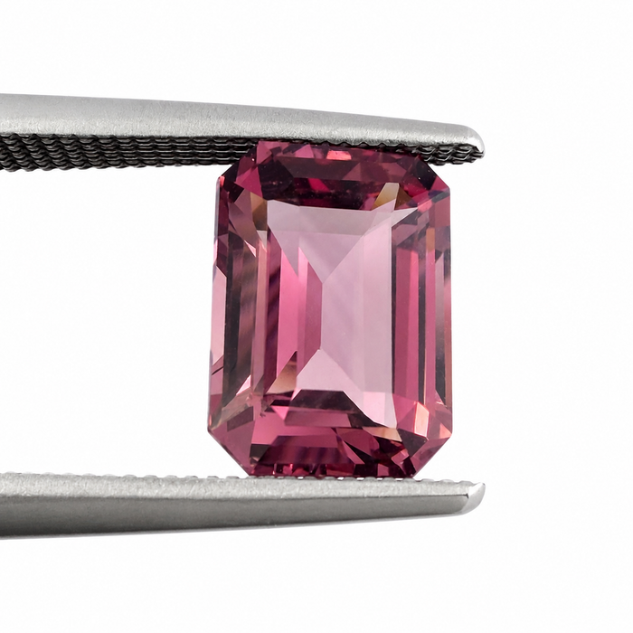 Pink Tanga garnet emerald cut 2.22 carats loose gemstone - Buy loose or customise