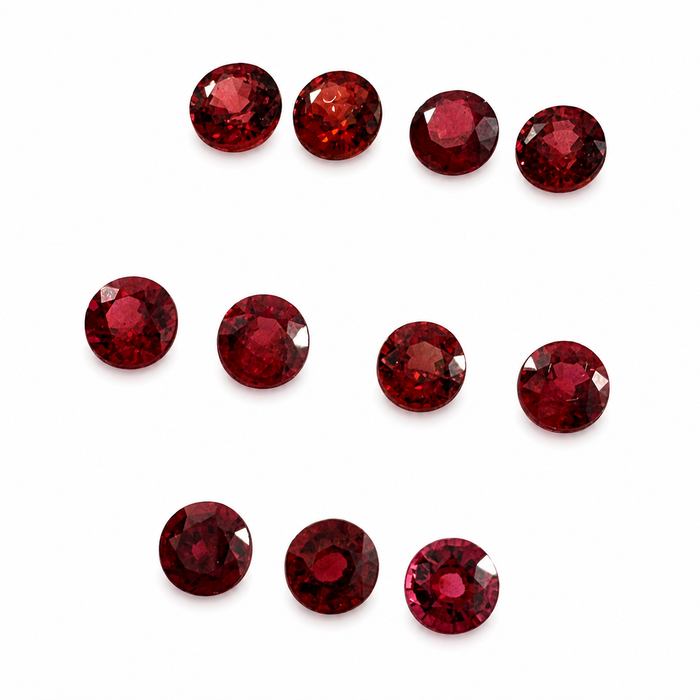 Red Spinel round cut approximately 0.22-0.25ct 3.5x2mm each - Listing is for one stone - Buy loose or customise