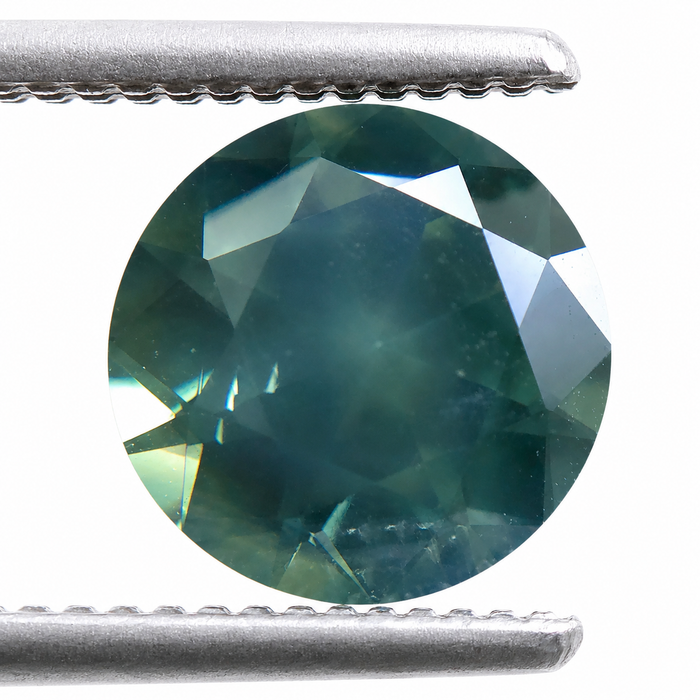 Steel teal Australian Parti Sapphire round cut 1.48 carats - Buy loose or customise