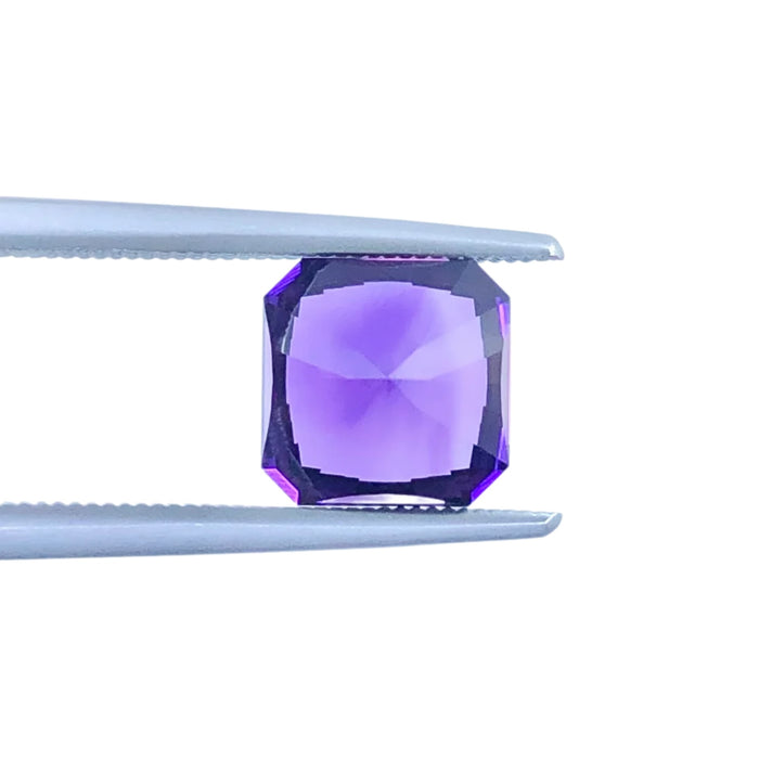 Amethyst 2.58 carat square emerald cut loose gemstone - Buy loose or customise