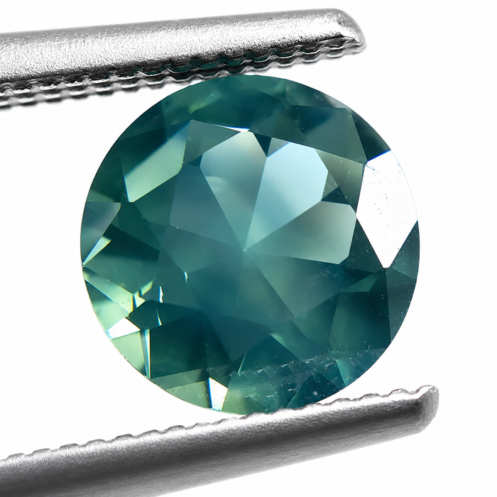 Steel teal Australian Parti Sapphire round cut 1.48 carats - Buy loose or customise