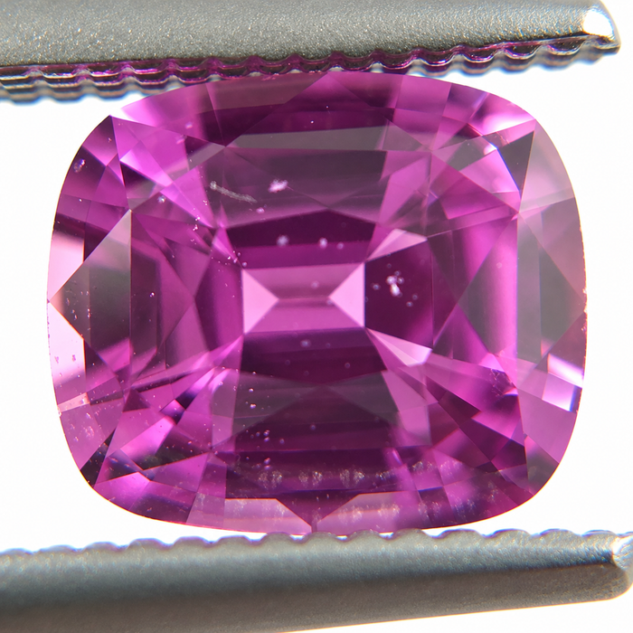 Unheated Treatment Pink Sapphire 1.25 carat 6.53x5.72x3.72mm rectangle cushion cut