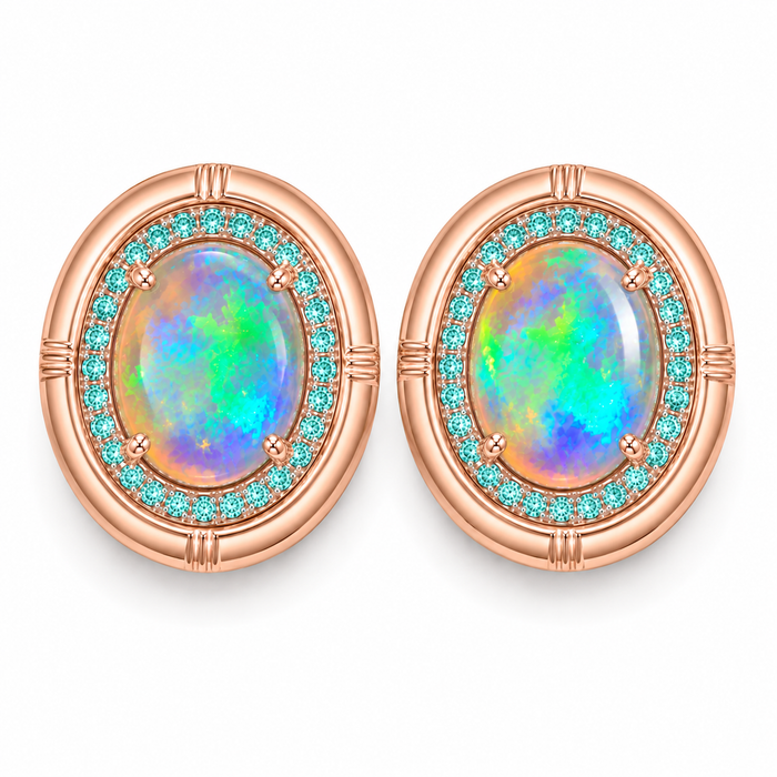 Australian jelly opal matched pair 1.17 carat total loose gemstone - Buy loose or customise