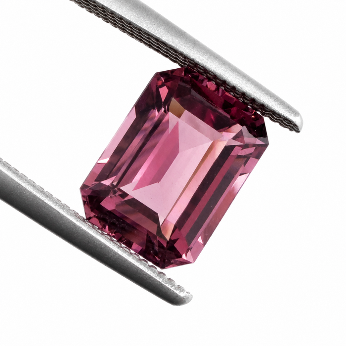 Pink Tanga garnet emerald cut 2.22 carats loose gemstone - Buy loose or customise