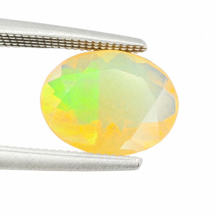 Ethiopian opal 1.28 carat faceted oval cut loose gemstone - Buy loose or make a custom order