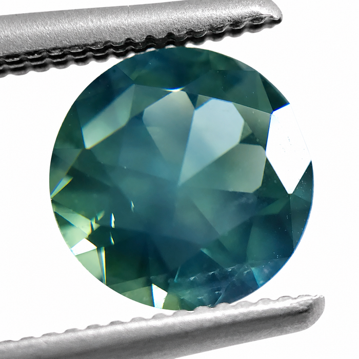 Steel teal Australian Parti Sapphire round cut 1.48 carats - Buy loose or customise