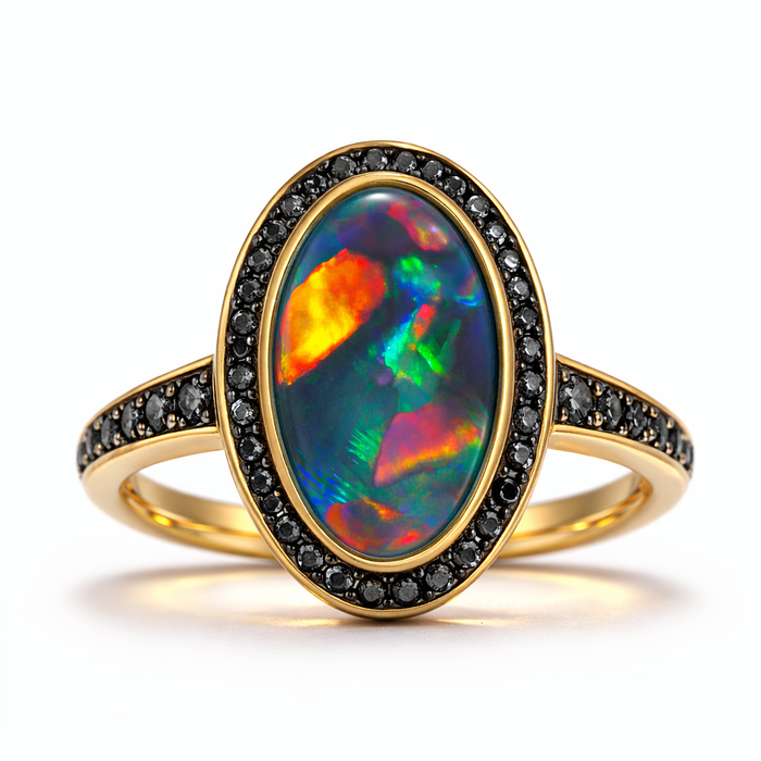 Australian black opal 1.03 carat loose gemstone - Buy loose or make a custom order