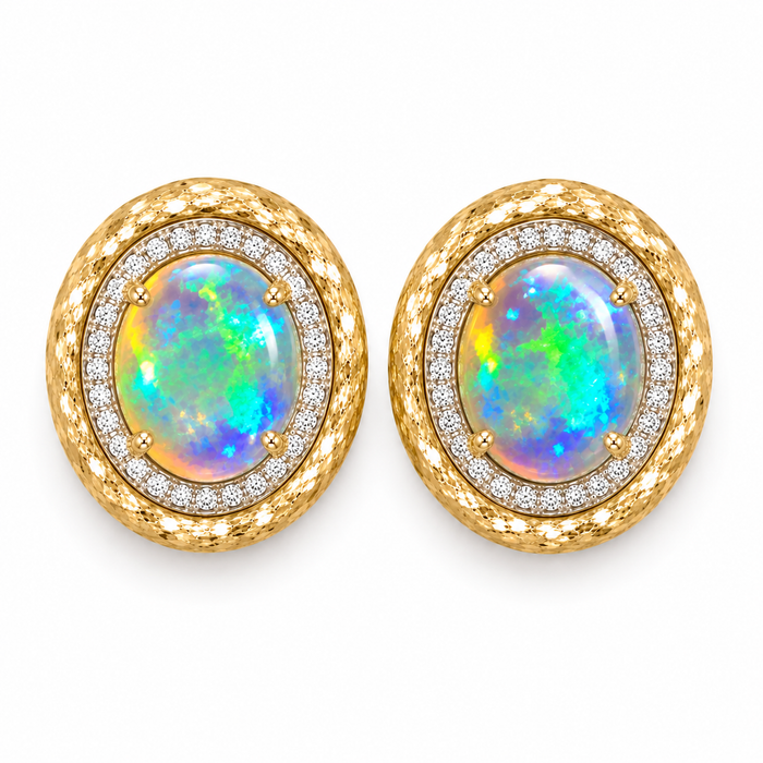Australian jelly opal matched pair 1.17 carat total loose gemstone - Buy loose or customise