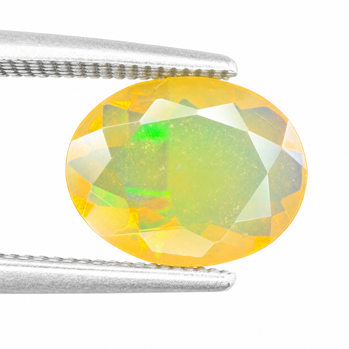 Ethiopian opal 1.28 carat faceted oval cut loose gemstone - Buy loose or make a custom order