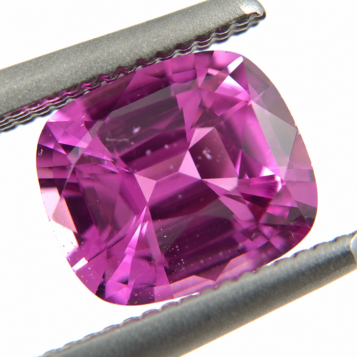 Unheated Treatment Pink Sapphire 1.25 carat 6.53x5.72x3.72mm rectangle cushion cut