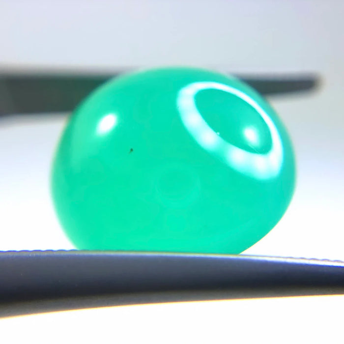 Australian Chrysoprase 7.38 carat round cut cabochon loose gemstone - Buy loose or customise