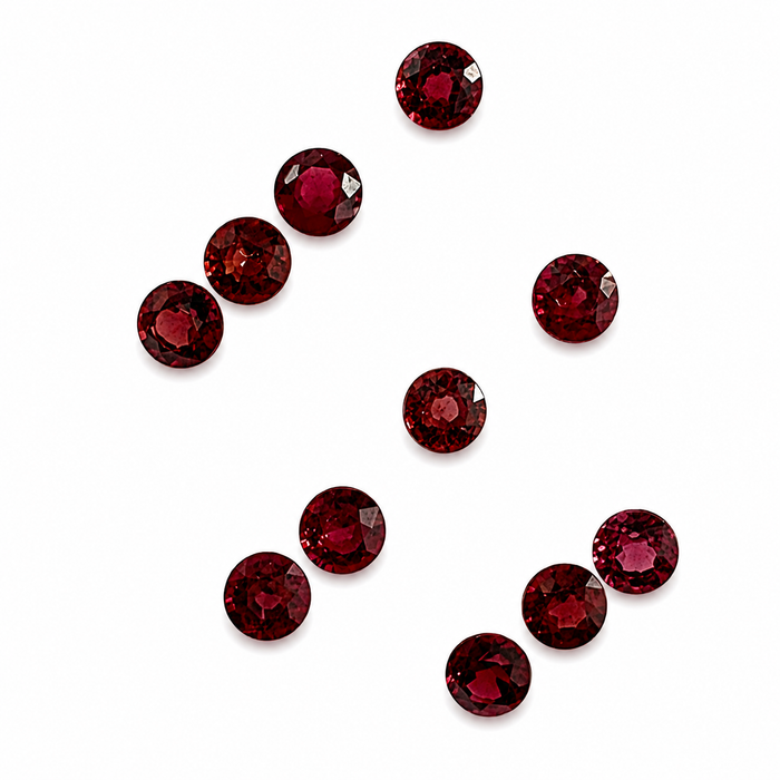 Red Spinel round cut approximately 0.22-0.25ct 3.5x2mm each - Listing is for one stone - Buy loose or customise
