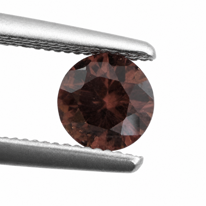 Red Zircon round cut 0.66-0.76ct 5x3mm approximately each loose gemstone - price is per stone - Buy loose or customise