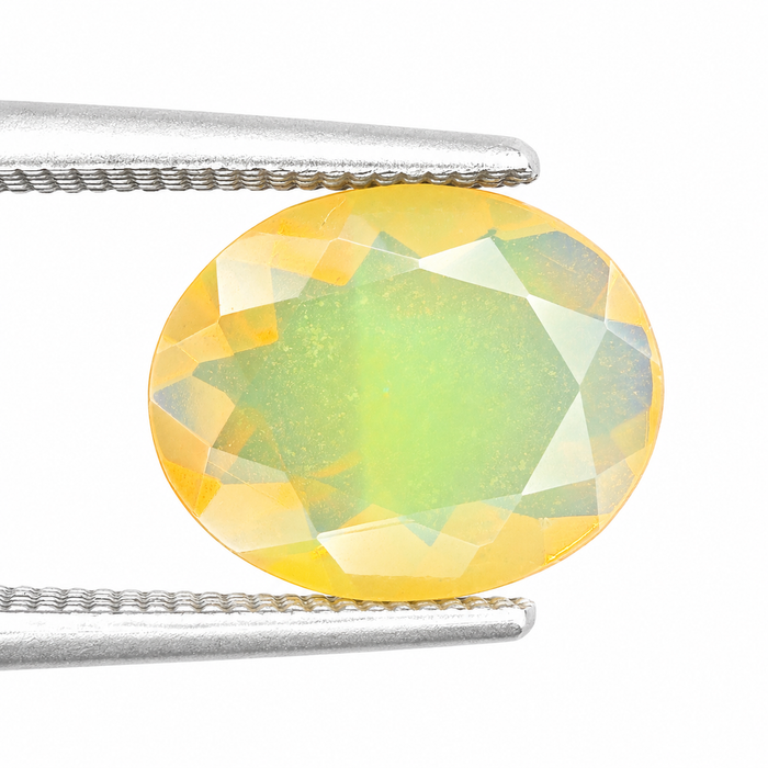 Ethiopian opal 1.28 carat faceted oval cut loose gemstone - Buy loose or make a custom order