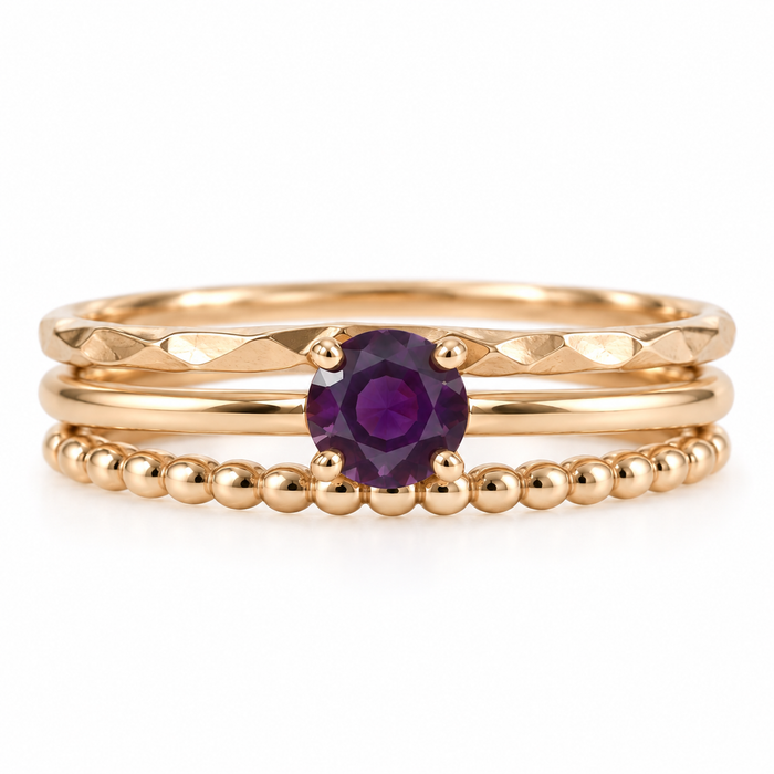 Purple Magenta Sapphire round cut 0.47 carat loose gemtone