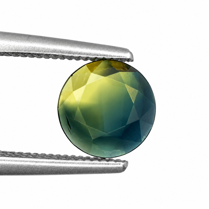 Australian Parti sapphire 1.05ct round rose cut loose gemstone - Buy loose or customise