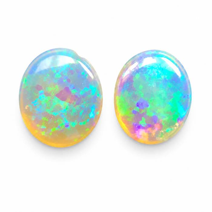 Australian jelly opal matched pair 1.17 carat total loose gemstone - Buy loose or customise
