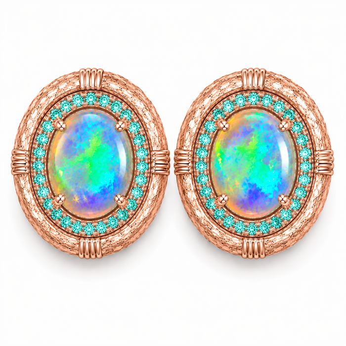 Australian jelly opal matched pair 1.17 carat total loose gemstone - Buy loose or customise