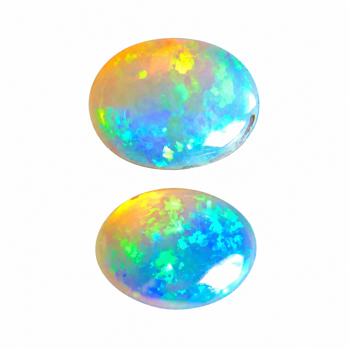 Australian jelly opal matched pair 1.43 carat total loose gemstone - Buy loose or customise