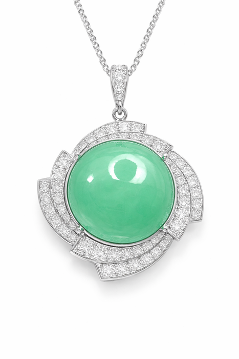 Australian Chrysoprase 7.38 carat round cut cabochon loose gemstone - Buy loose or customise