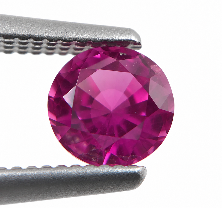 Pink Sapphire round cut 4.67x3.10mm 0.57 carats