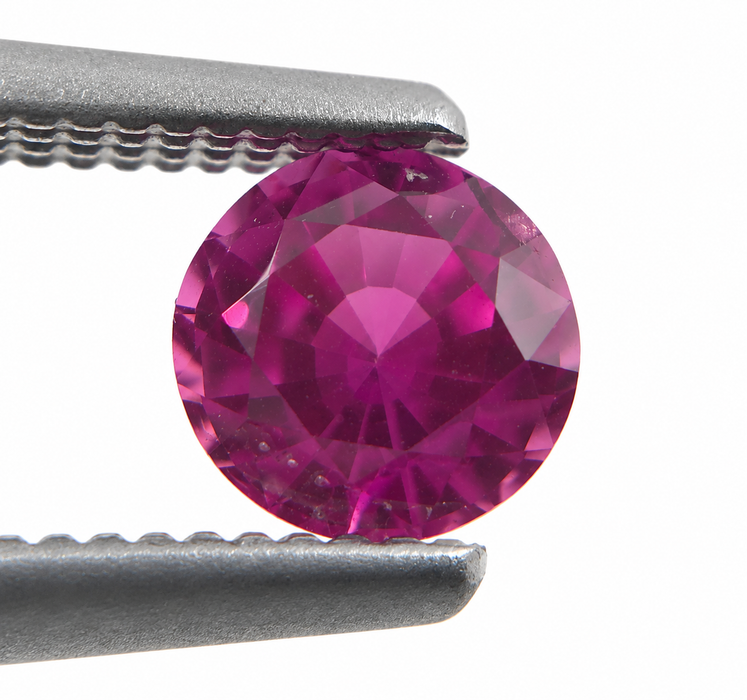 Pink Sapphire round cut 4.67x3.10mm 0.57 carats