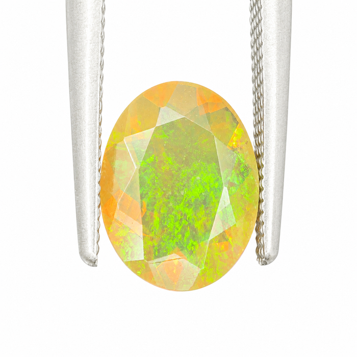 Ethiopian opal 1.07 carat faceted oval cut loose gemstone - Buy loose or make a custom order