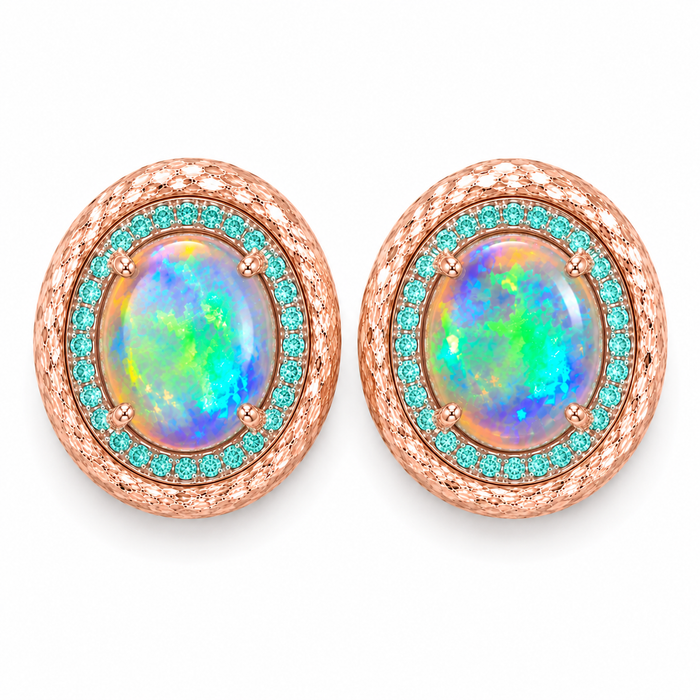 Australian jelly opal matched pair 1.17 carat total loose gemstone - Buy loose or customise