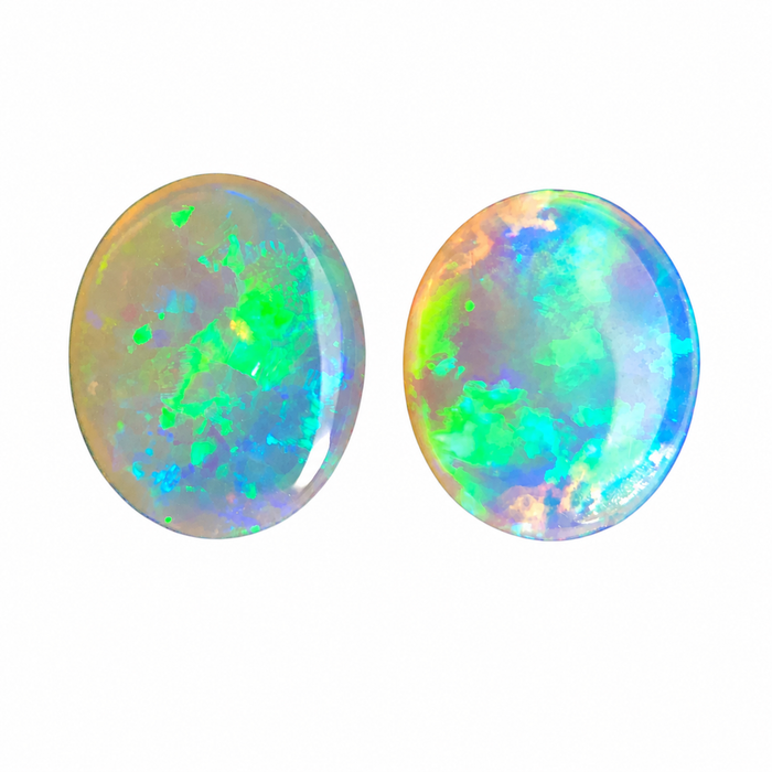 Australian jelly opal matched pair 1.17 carat total loose gemstone - Buy loose or customise