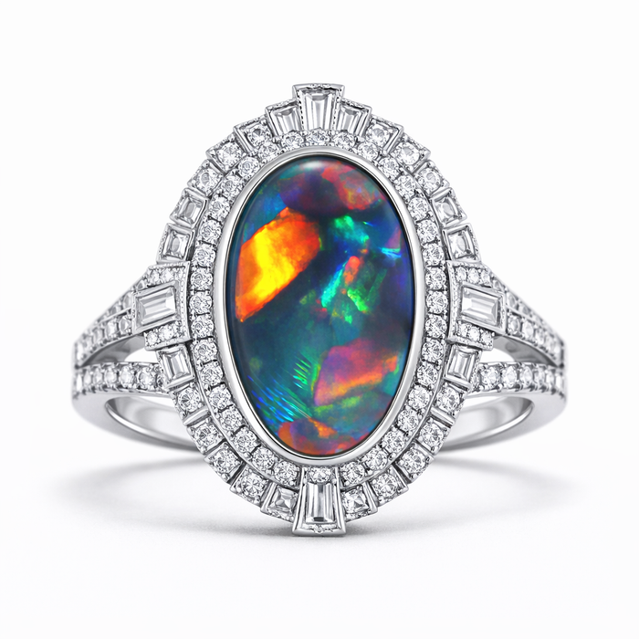Australian black opal 1.03 carat loose gemstone - Buy loose or make a custom order