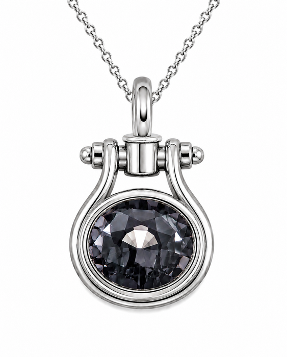 Silver Spinel oval cut 2.57 carat gemstone - Buy loose or Make your own custom jewelry