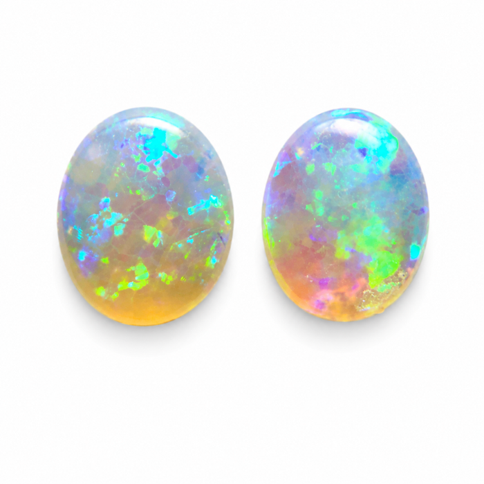 Australian jelly opal matched pair 1.17 carat total loose gemstone - Buy loose or customise