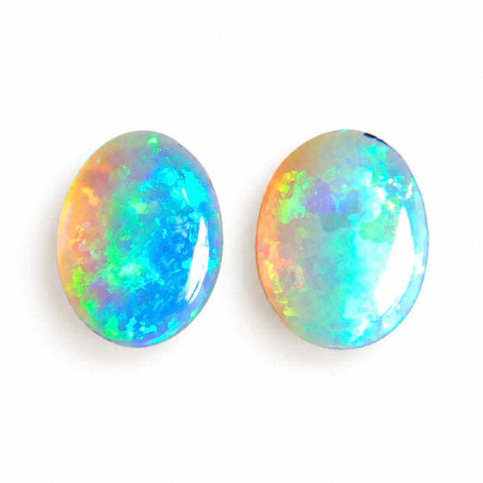 Australian jelly opal matched pair 1.43 carat total loose gemstone - Buy loose or customise