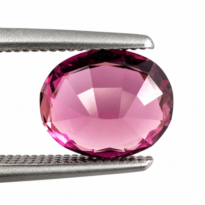 Pink orange sunset tourmaline fancy oval cut 1.28 carats loose gemstone - Buy loose or customise