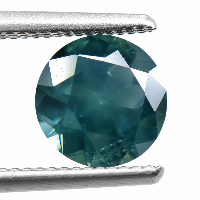 Steel teal Australian Parti Sapphire round cut 1.48 carats - Buy loose or customise