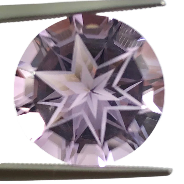 Amethyst unique German laser star mixed cut 11.78 carat loose gemstone - Buy loose or customise
