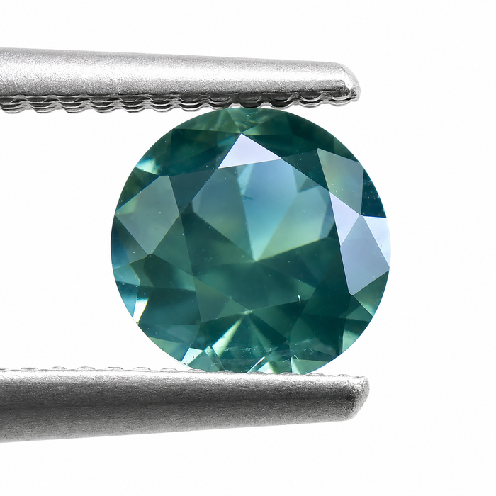 Steel teal Australian Parti Sapphire round cut 1.48 carats - Buy loose or customise