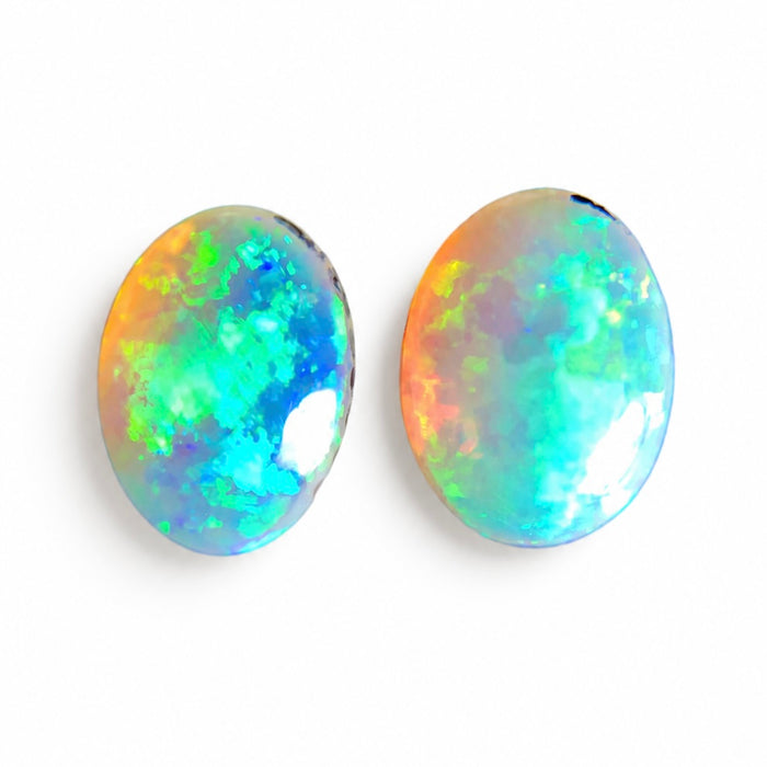 Australian jelly opal matched pair 1.43 carat total loose gemstone - Buy loose or customise