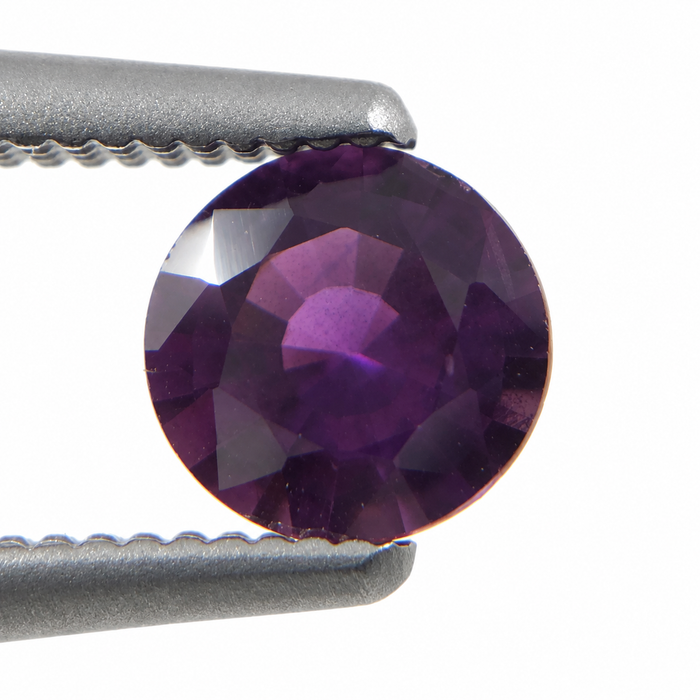 Purple Magenta Sapphire round cut 0.47 carat loose gemtone
