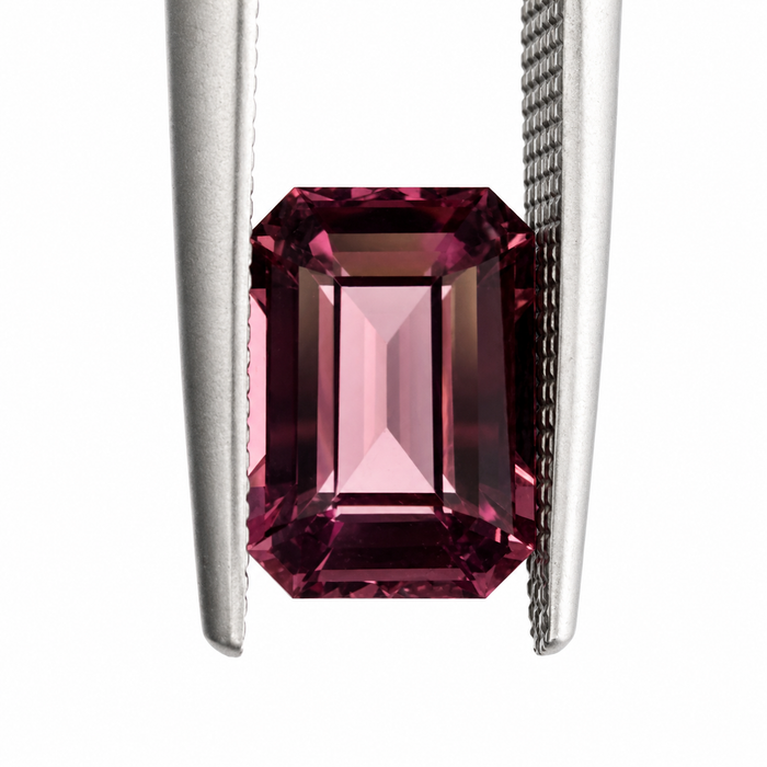 Pink Tanga garnet emerald cut 2.22 carats loose gemstone - Buy loose or customise
