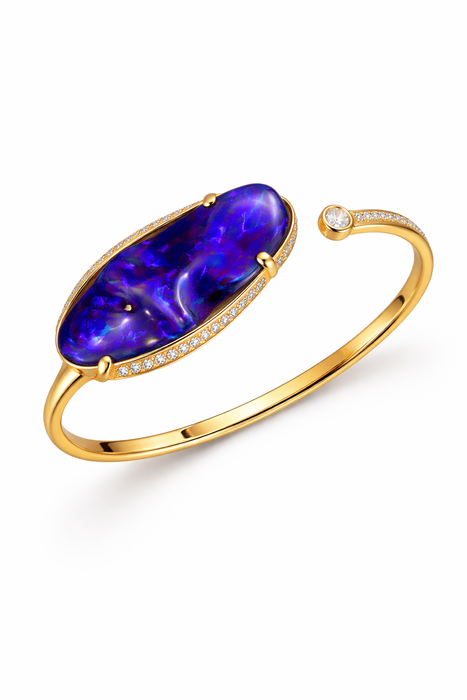 Australian jelly opal 22.94 carat loose gemstone - Carving by Daniela L'Abbate