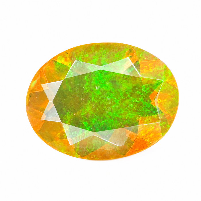 Ethiopian opal 1.07 carat faceted oval cut loose gemstone - Buy loose or make a custom order