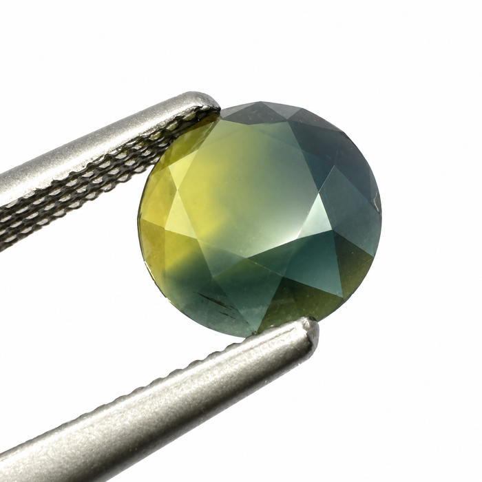 Australian Parti sapphire 1.05ct round rose cut loose gemstone - Buy loose or customise