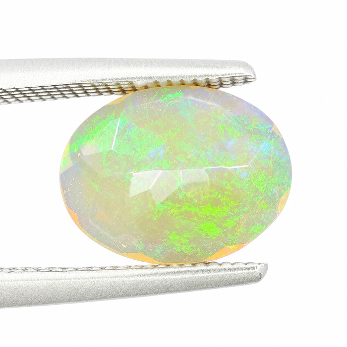 Ethiopian opal 1.07 carat faceted oval cut loose gemstone - Buy loose or make a custom order