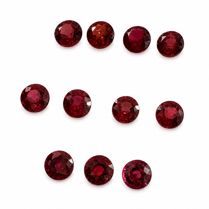 Red Spinel round cut approximately 0.22-0.25ct 3.5x2mm each - Listing is for one stone - Buy loose or customise