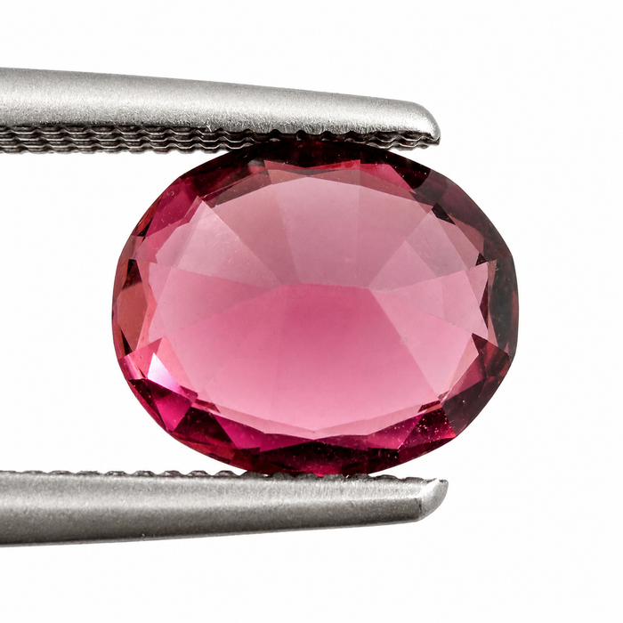 Pink orange sunset tourmaline fancy oval cut 1.28 carats loose gemstone - Buy loose or customise
