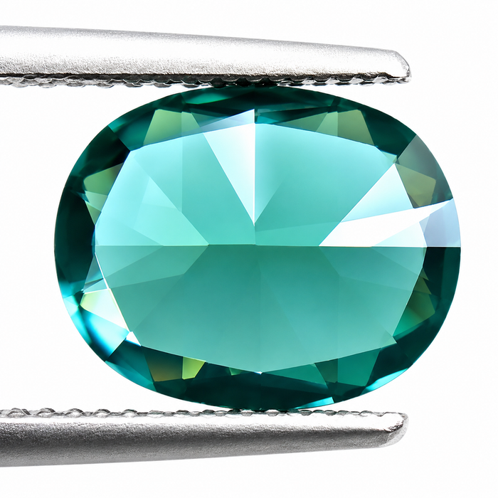 Teal blue green tourmaline cushion cut 1.77 carat loose gemstone - Buy loose or customise
