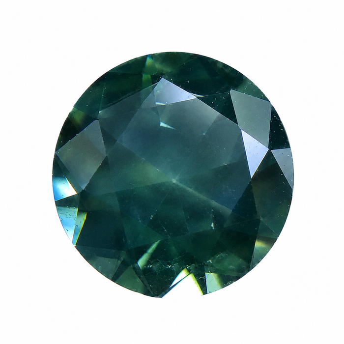 Steel teal Australian Parti Sapphire round cut 1.48 carats - Buy loose or customise